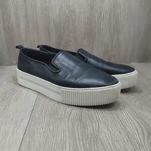Halogen Navy Slip-On Platform Loafers